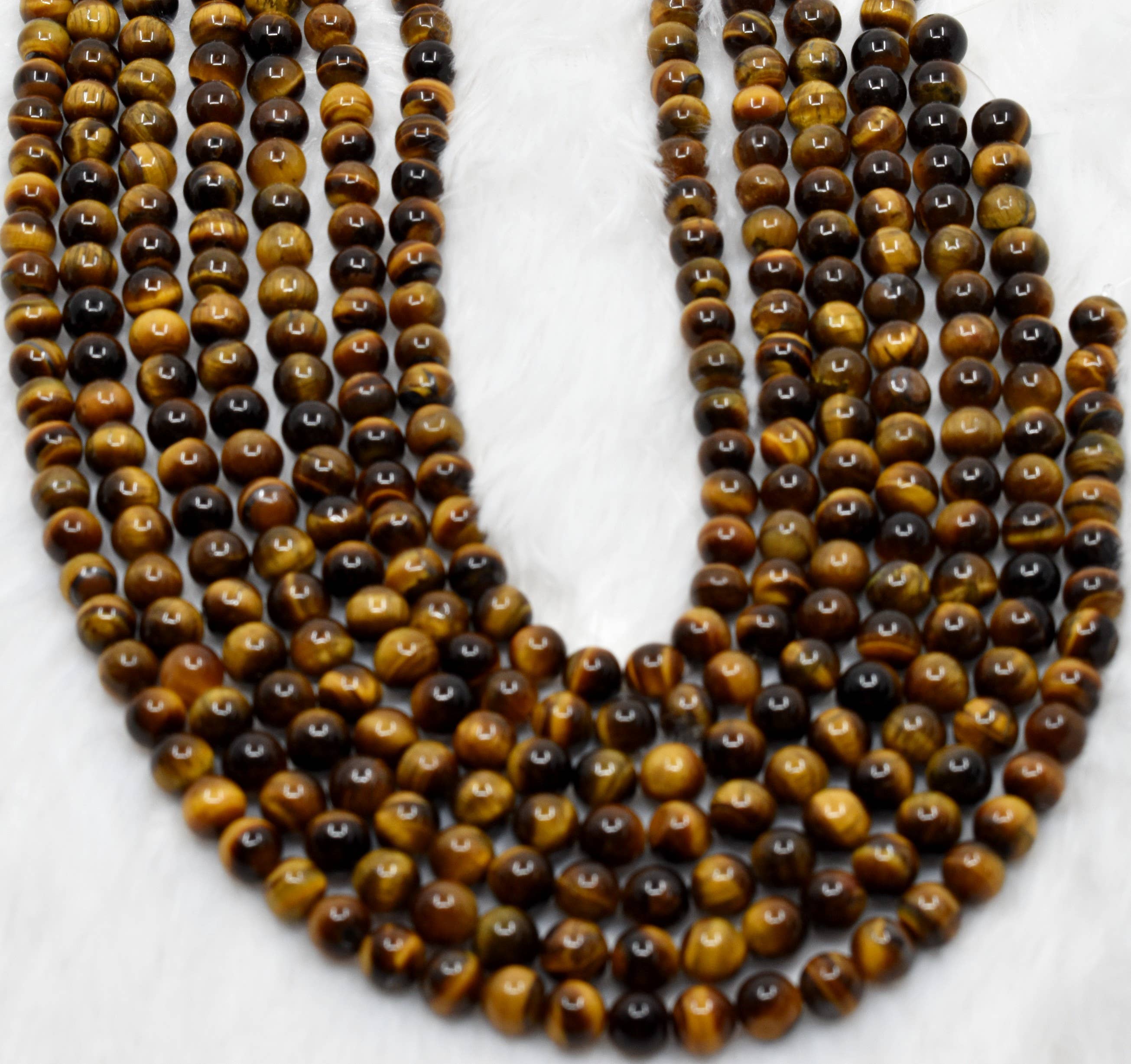 Tiger Eye Beads 8mm | Natural Gemstone Beads for Jewelry Making