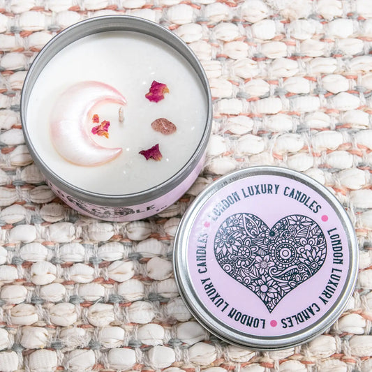 Crystal Candle Intention Metaphysical - Love