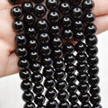 Black Tourmaline Beads 4mm | Natural Gemstone Beads for Jewelry Making