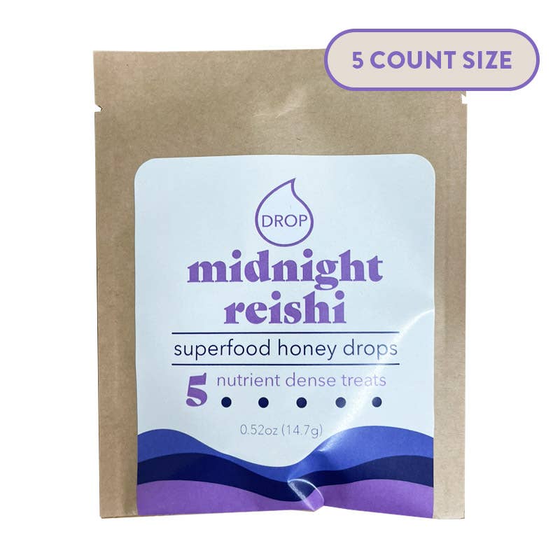 Midnight Reishi Mushroom Honey Gummies – Sleep & Relaxation | Honey Drops