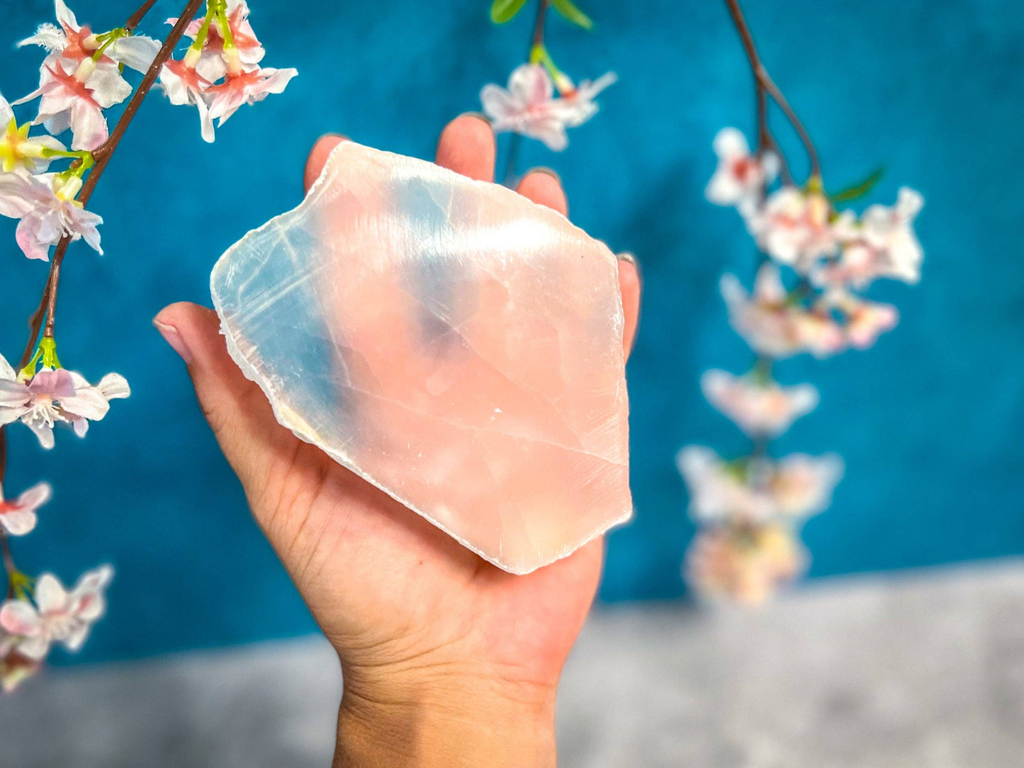 Ulexite, TV Stone, Polished