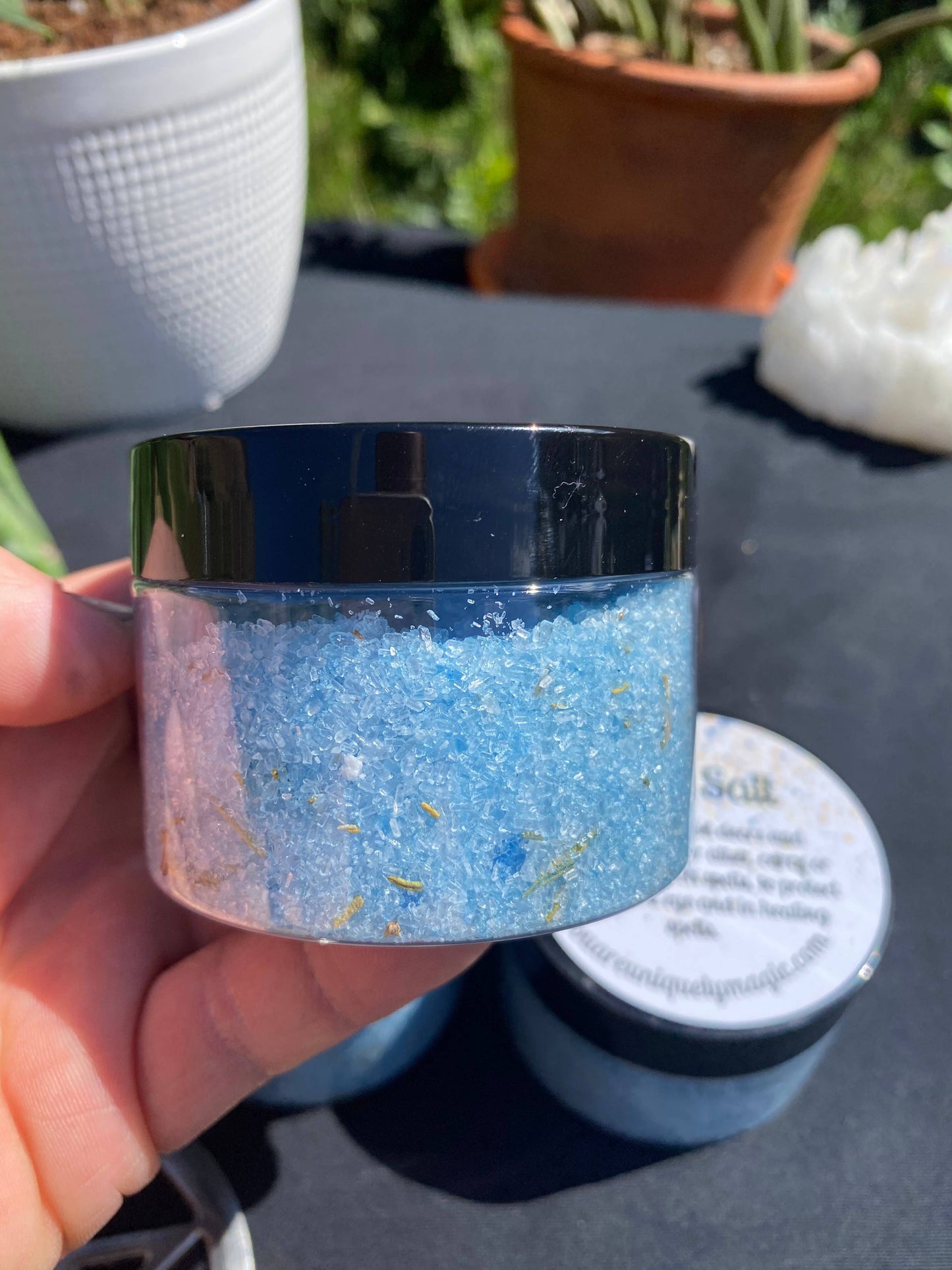 Blue Salt - Handcrafted Protection & Healing Ritual Salt 5 oz