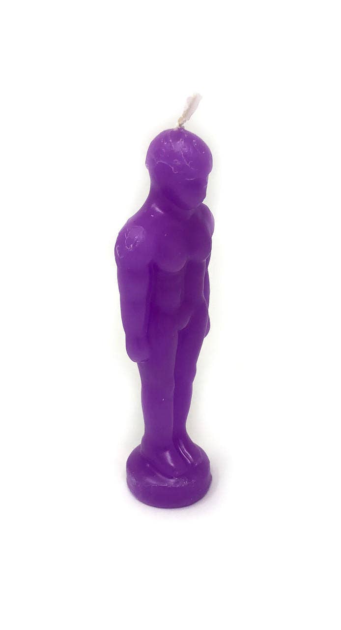 Purple Man Figure Candle | Vrinda Ritual Candle