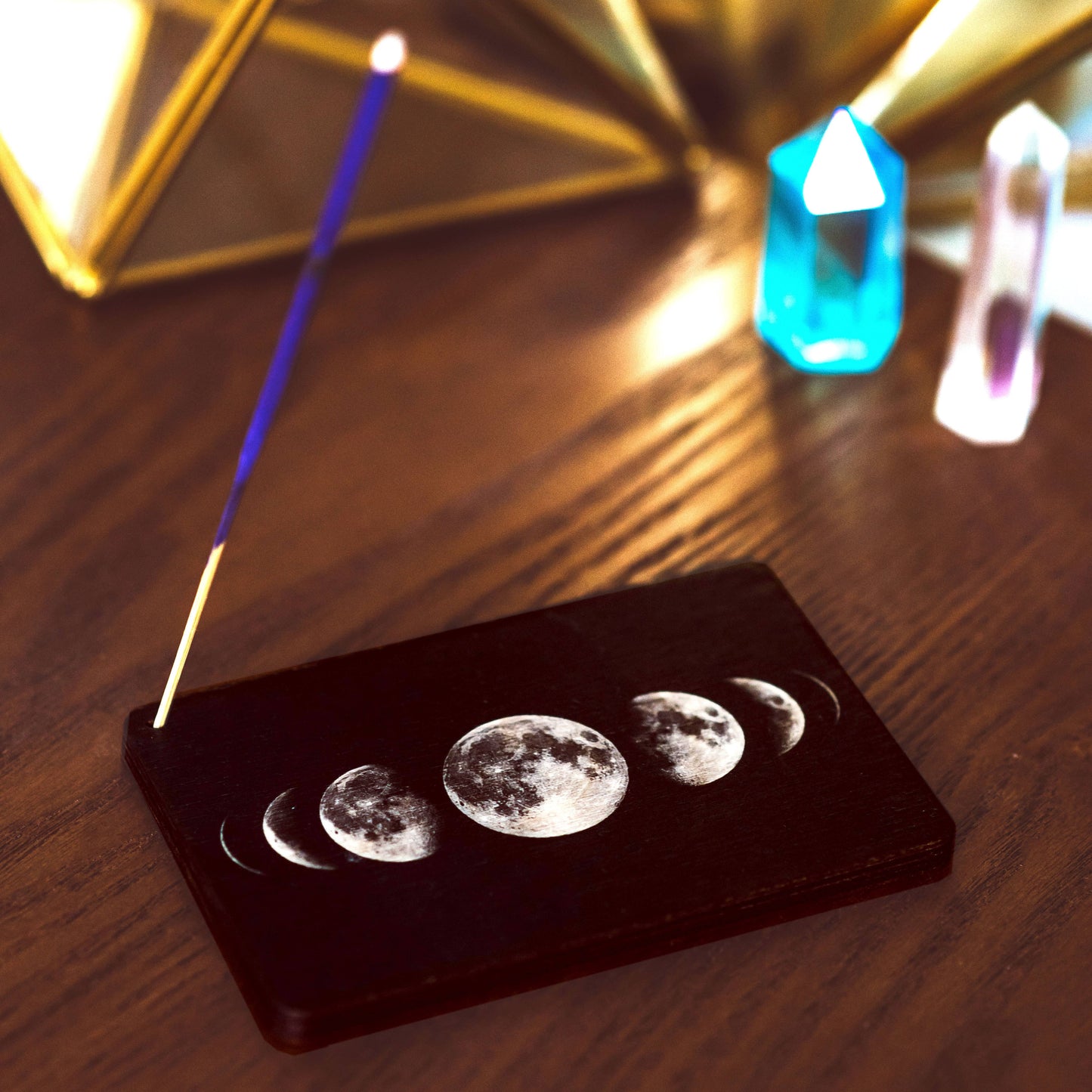 Moon Phases Full Color Stick Incense Burner