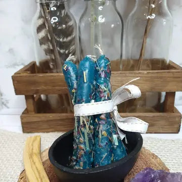 Hand Dipped Intention Candles - Ritual Taper Candles