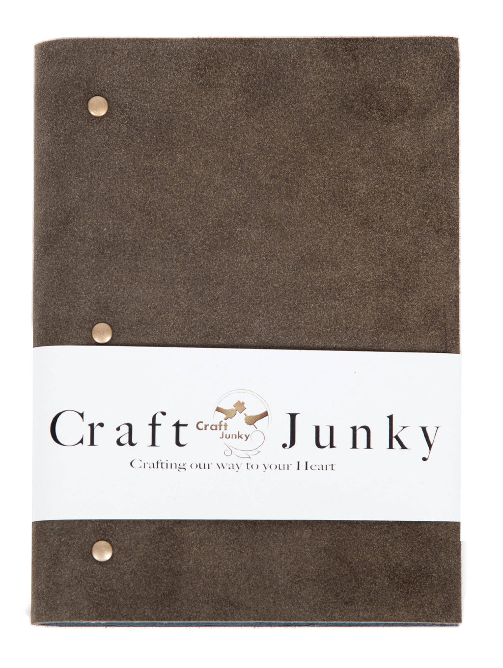 Soft Cover Suede leather diary journal-Grey
