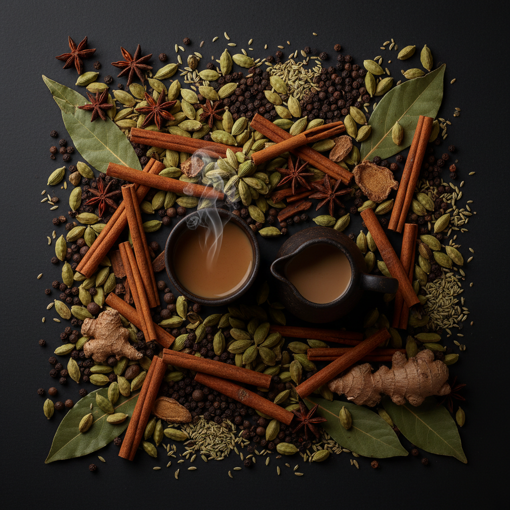 Basic Chai Flat Lay