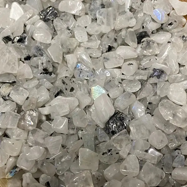 Rainbow Moonstone Chips - Natural Crystal Pieces