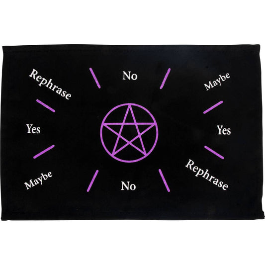 Purple Pentacle Pendulum Mat - Cotton Divination Chart