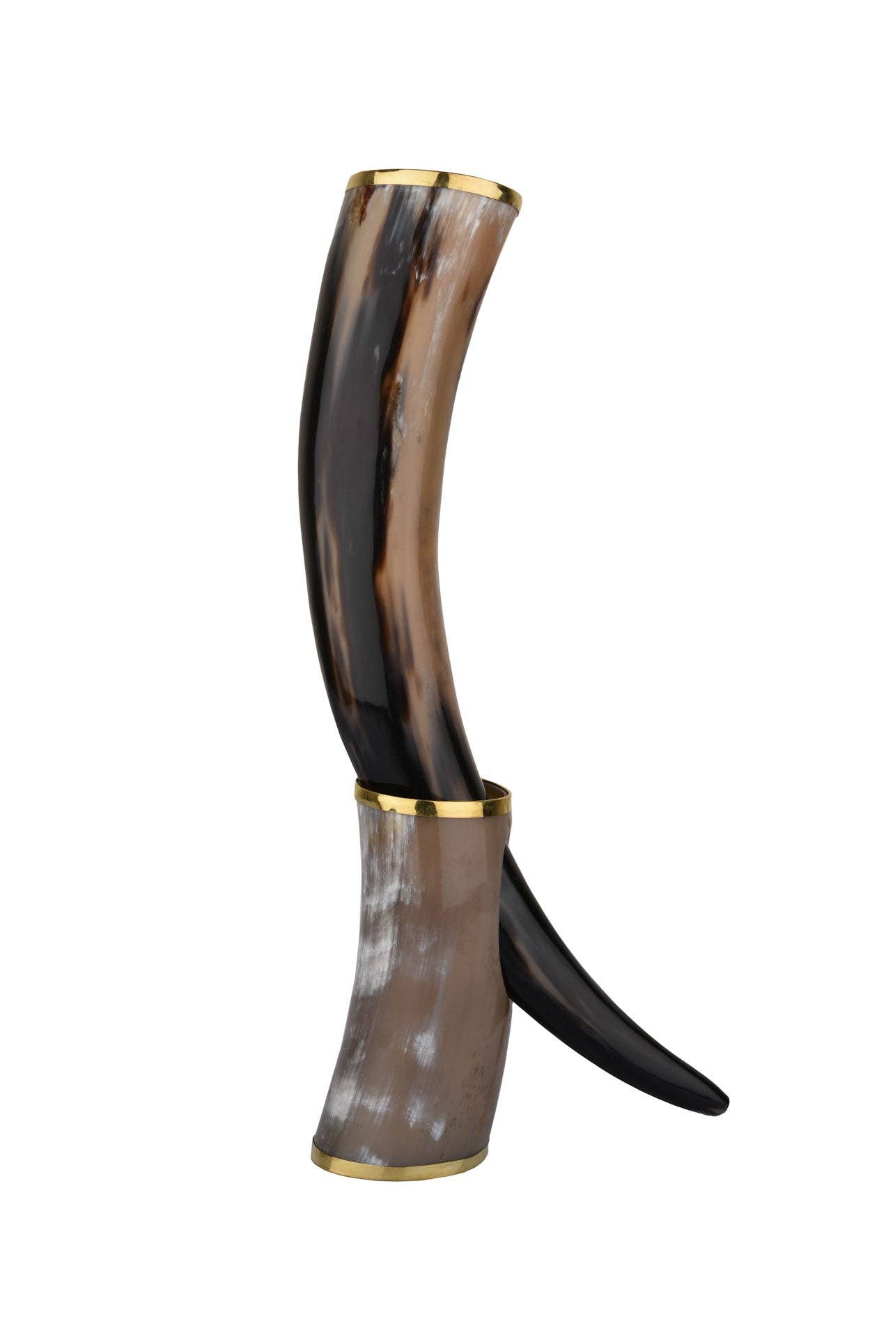 Real Viking Drinking Horn with Stand Cups Vessels, 14"