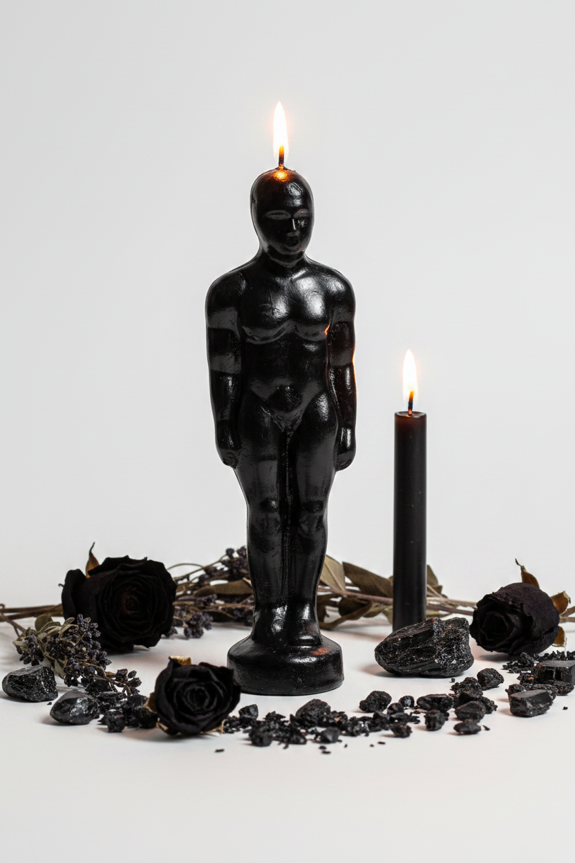 Black Male Figure Candle Hero