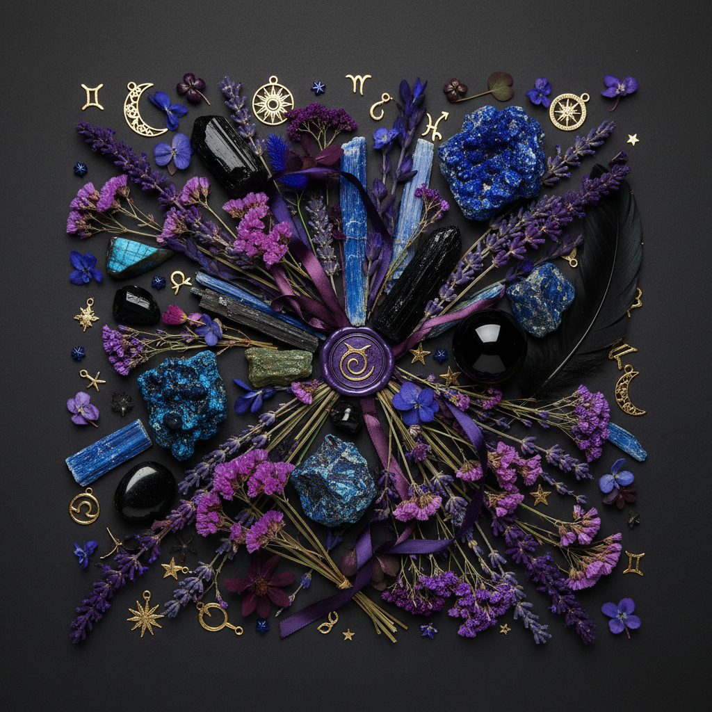 Black Moon Flat Lay