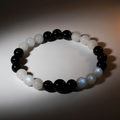 Black Obsidian & Moonstone Bracelet Hero - Brighter