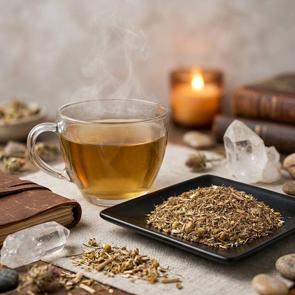 Blessed thistle herbal infusion lifestyle