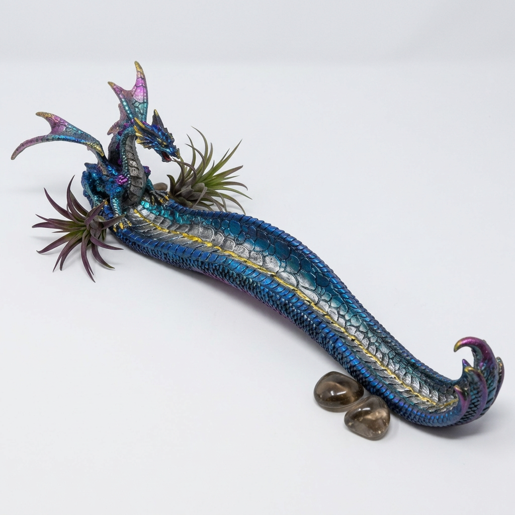 Blue dragon incense holder hero