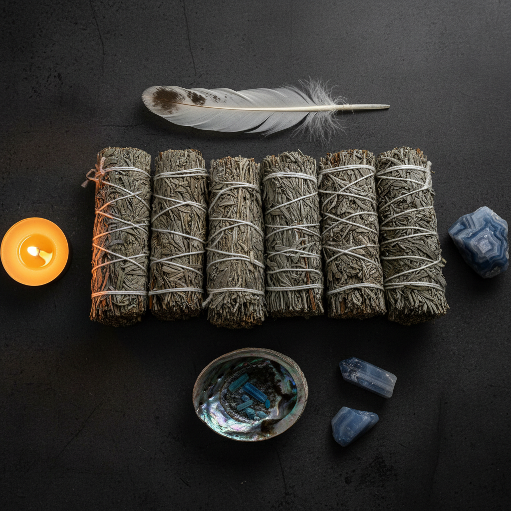 Blue Sage Bundle Flat Lay