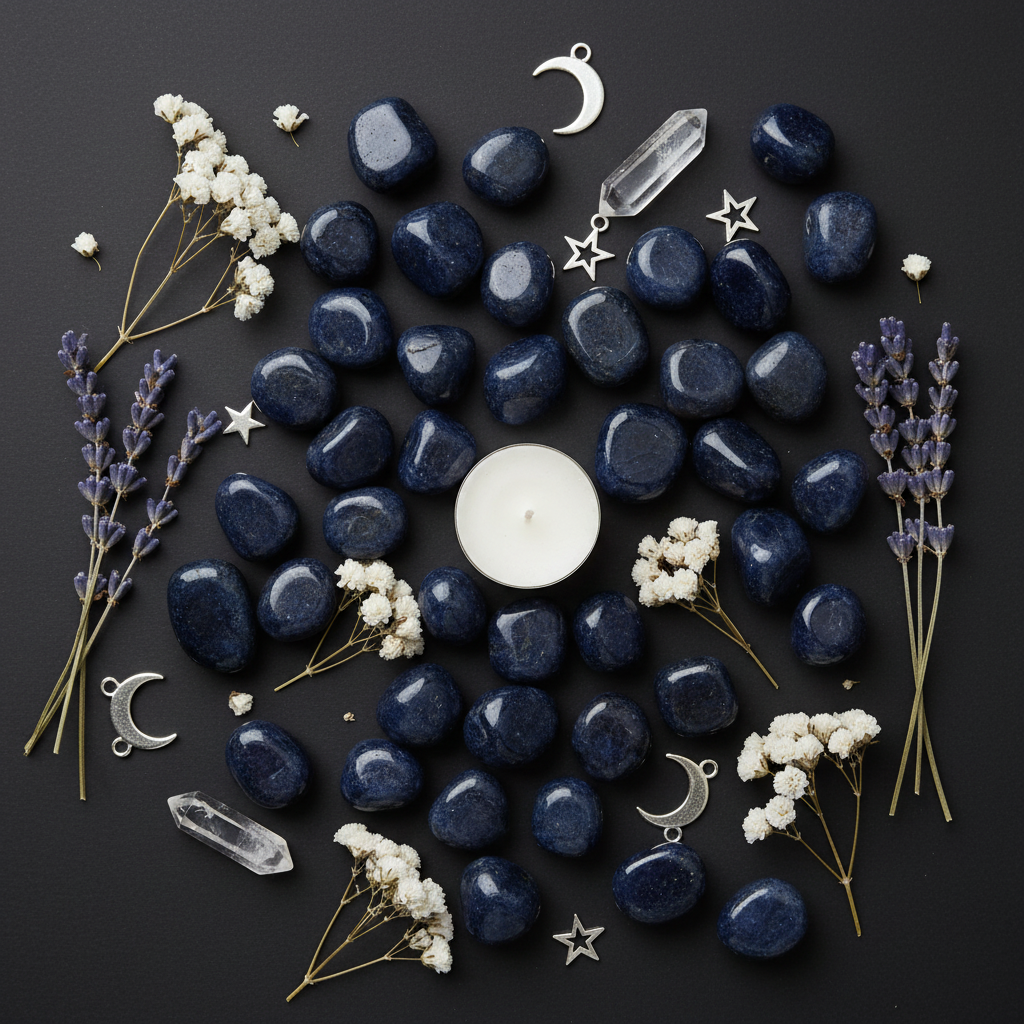 Blue Sapphire Flat Lay