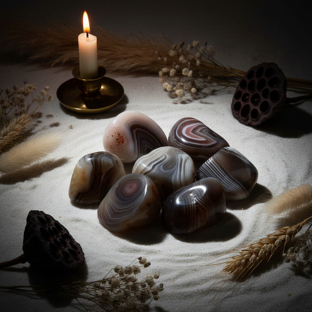 Botswana Agate Cluster Cover Shot