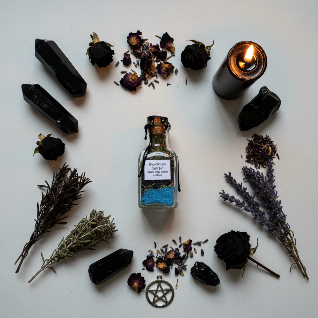 Breakthrough Spell Jar Flat Lay