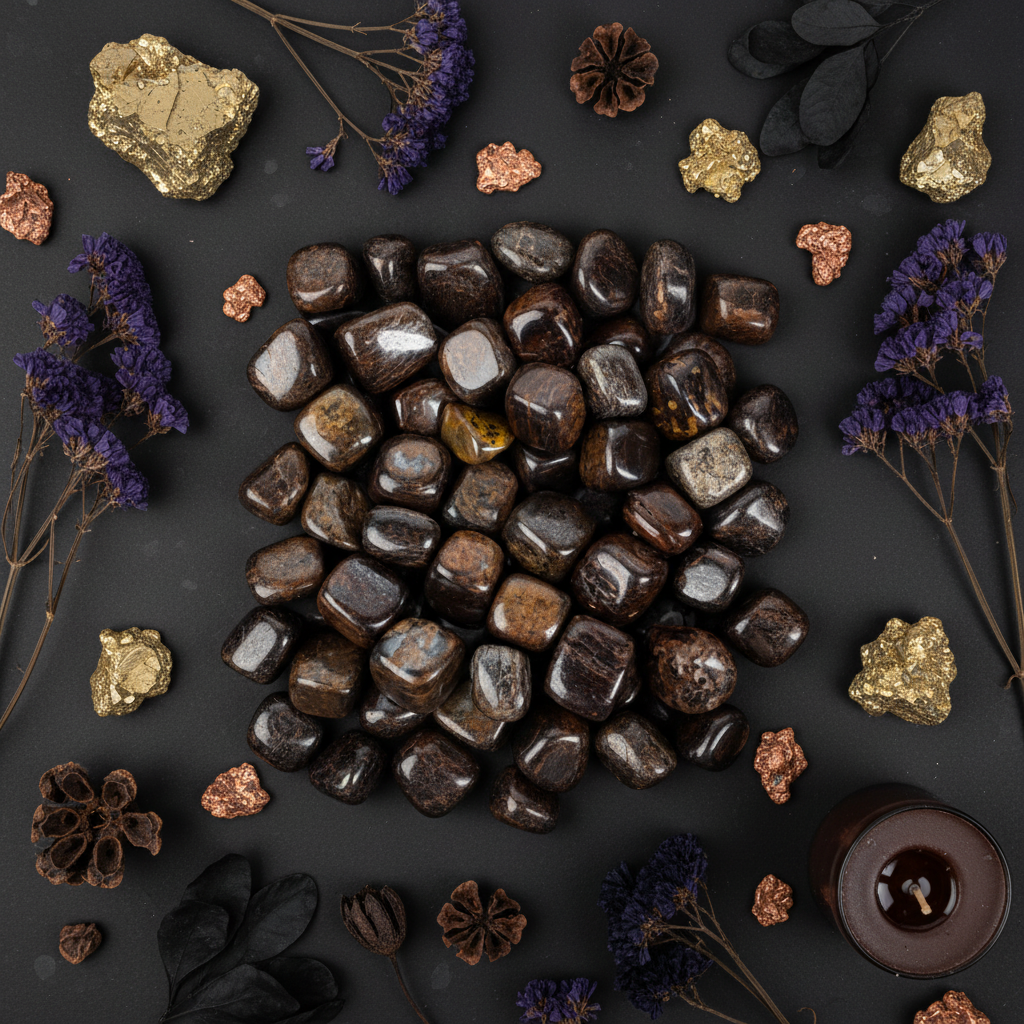 Bronzite Flat Lay