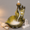 Buddha Prayer Hands Burner Hero - Grey Background