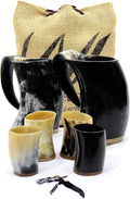 Viking Drinking Horn (Set Of 7) | 2 Mugs + 4 Shot Glass