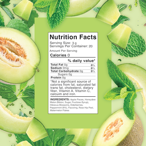 Honeydew Mint Fruit Herbal Blend | Caffeine-Free Herbal Tea