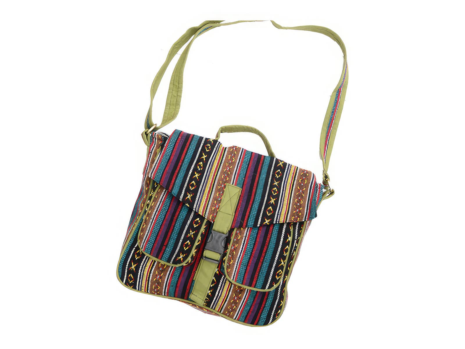 Gheri Cargo Saddle Bag – Handmade Woven Crossbody Satchel by Gypsy Rose