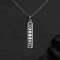 Vertical Moon Phase Necklace 18 Inch