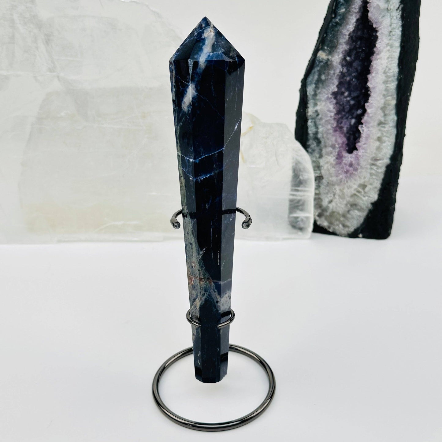Crystal Wands on Metal Stand