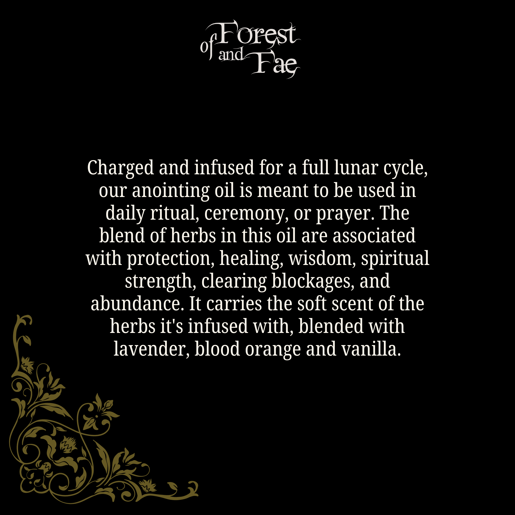 Ritual Anointing Oil • Altar Oil for Wisdom & Strength