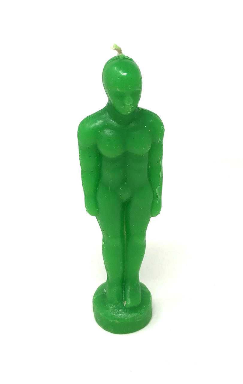 Green Man Figure Candle | Vrinda Ritual Candle
