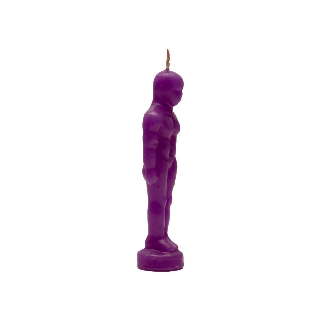 Purple Man Figure Candle | Vrinda Ritual Candle