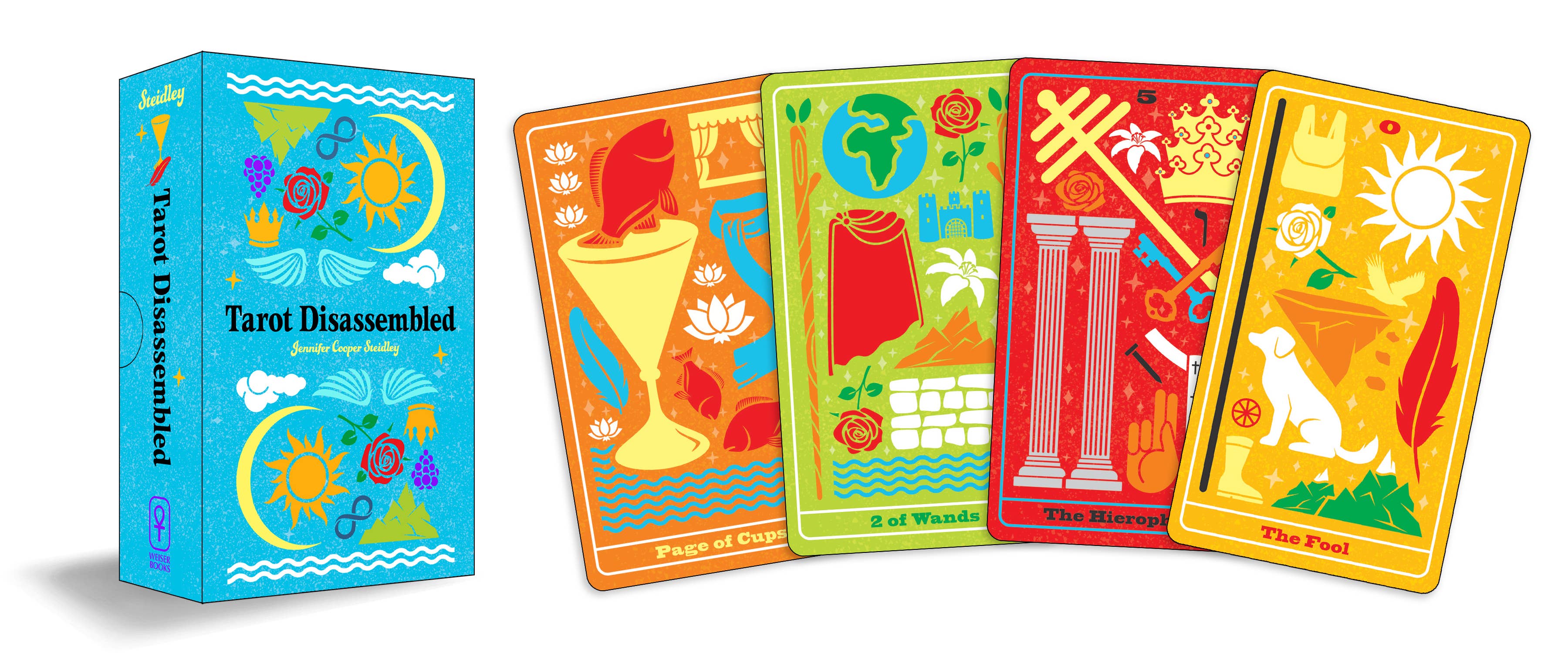 Tarot Disassembled: 78 Full-Color Cards - Modern Minimalist Tarot Deck