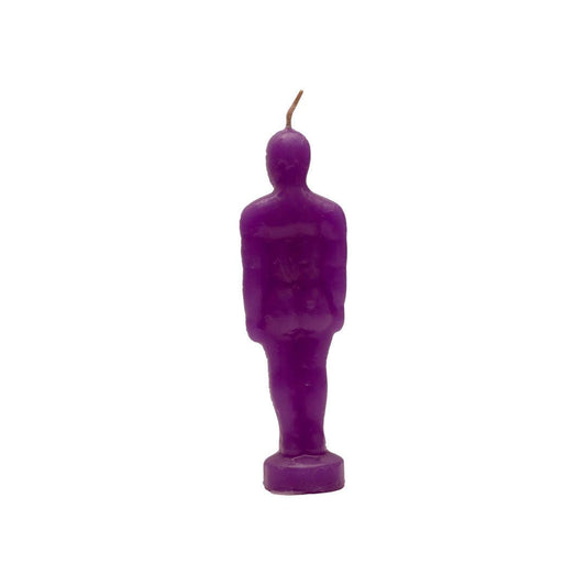 Purple Man Figure Candle | Vrinda Ritual Candle