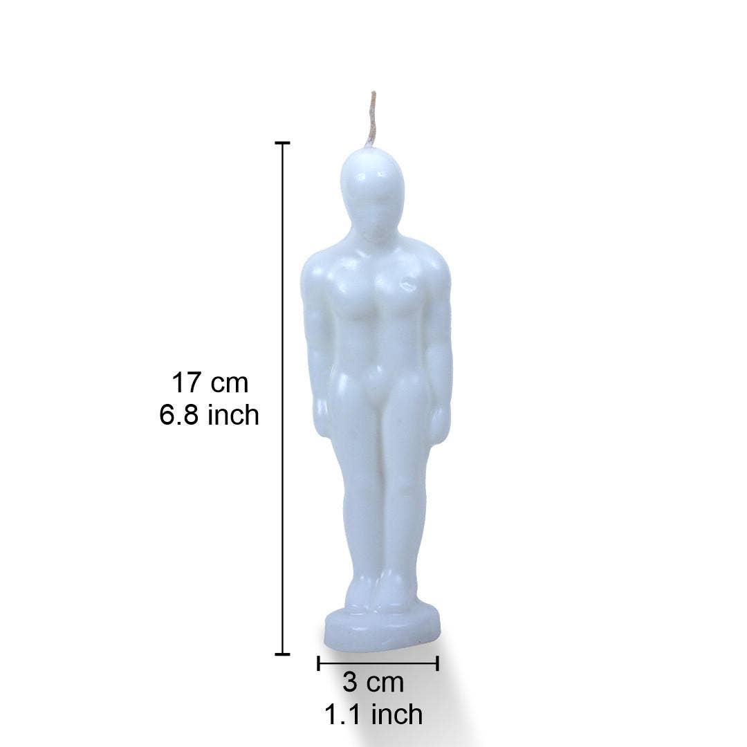 White Man Figure Candle | Vrinda Ritual Candle