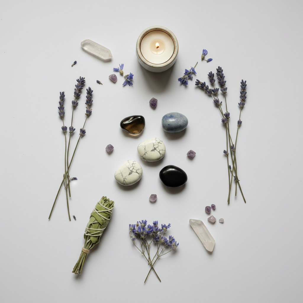 Calm Anxiety Flat Lay Square