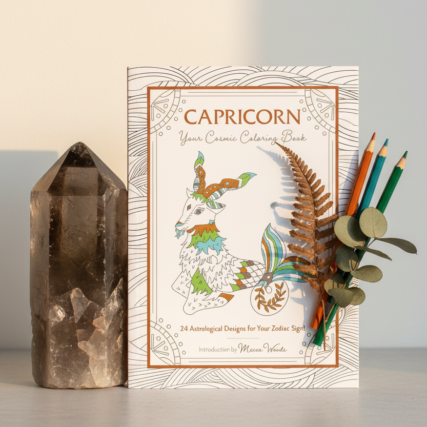 Capricorn Cosmic Coloring Book Hero