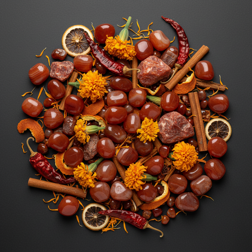 Carnelian Flat Lay