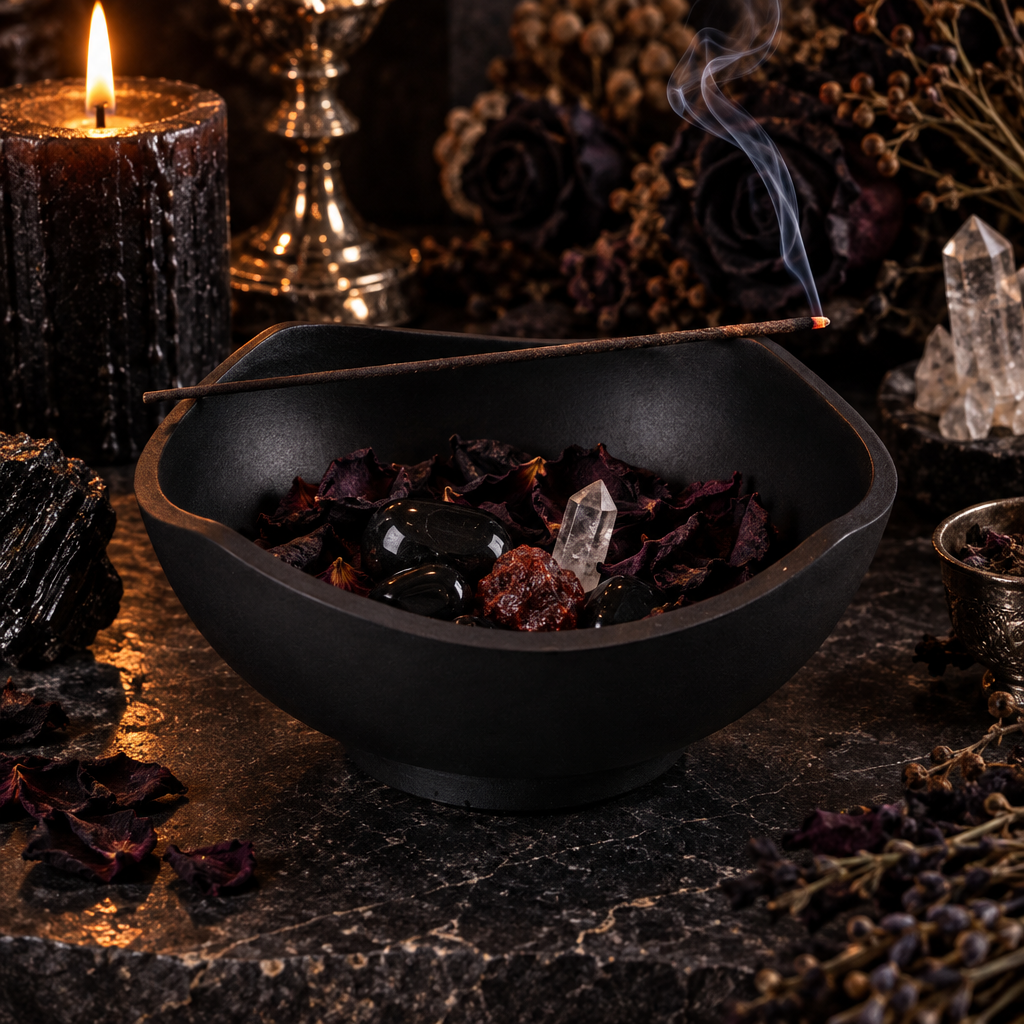 Cast Iron Offering Bowl Lifestyle