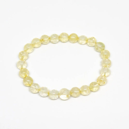 Citrine Beaded Bracelet Wrist Mala 6mm - Average Wrist