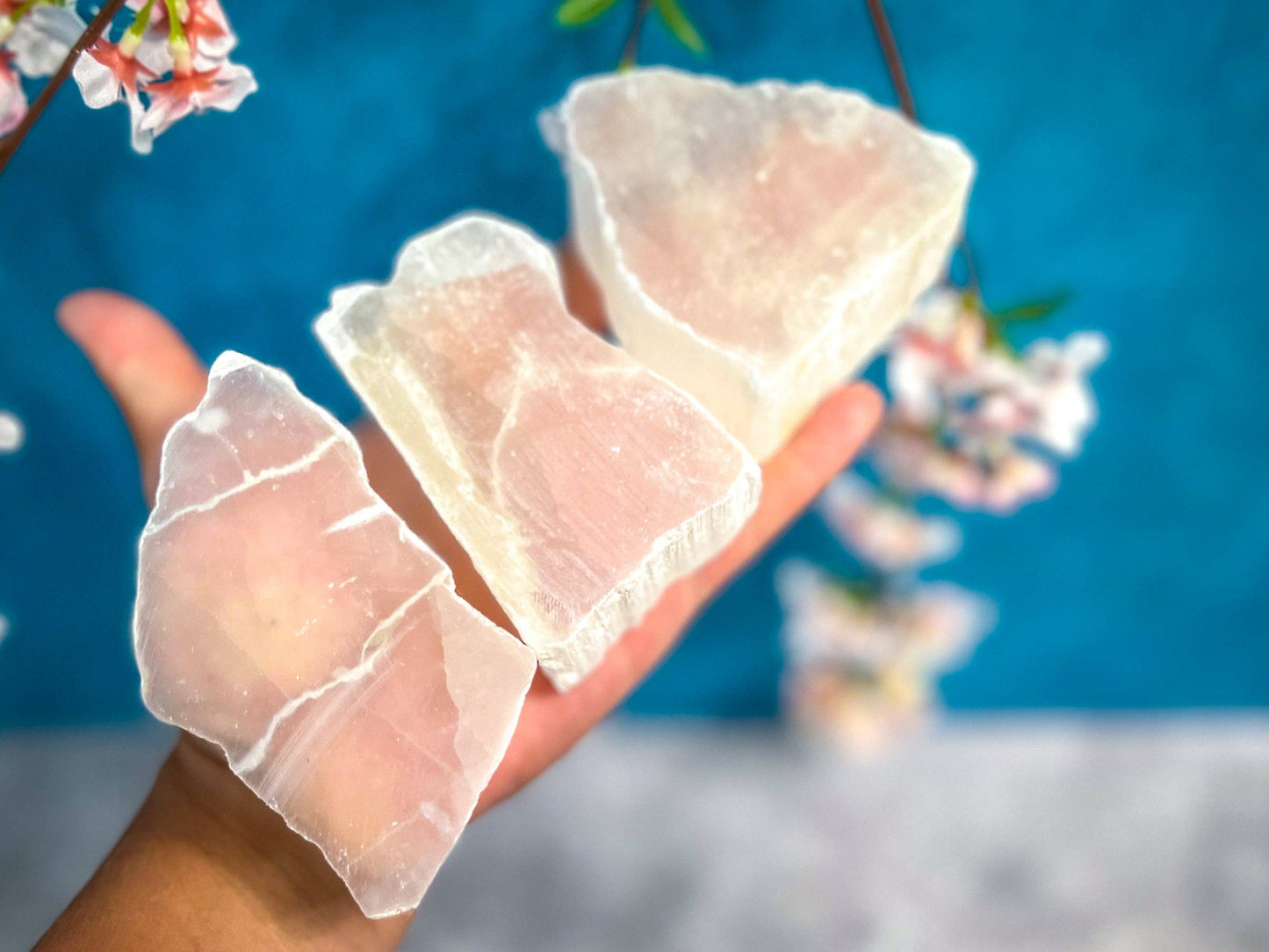 Ulexite, TV Stone, Polished