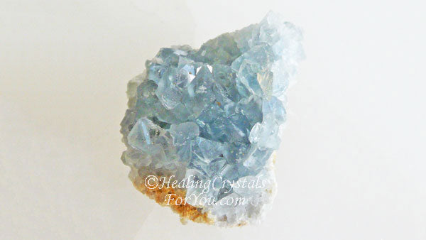 Celestite Cluster - Natural Blue Crystal for Angels & Divine Connection
