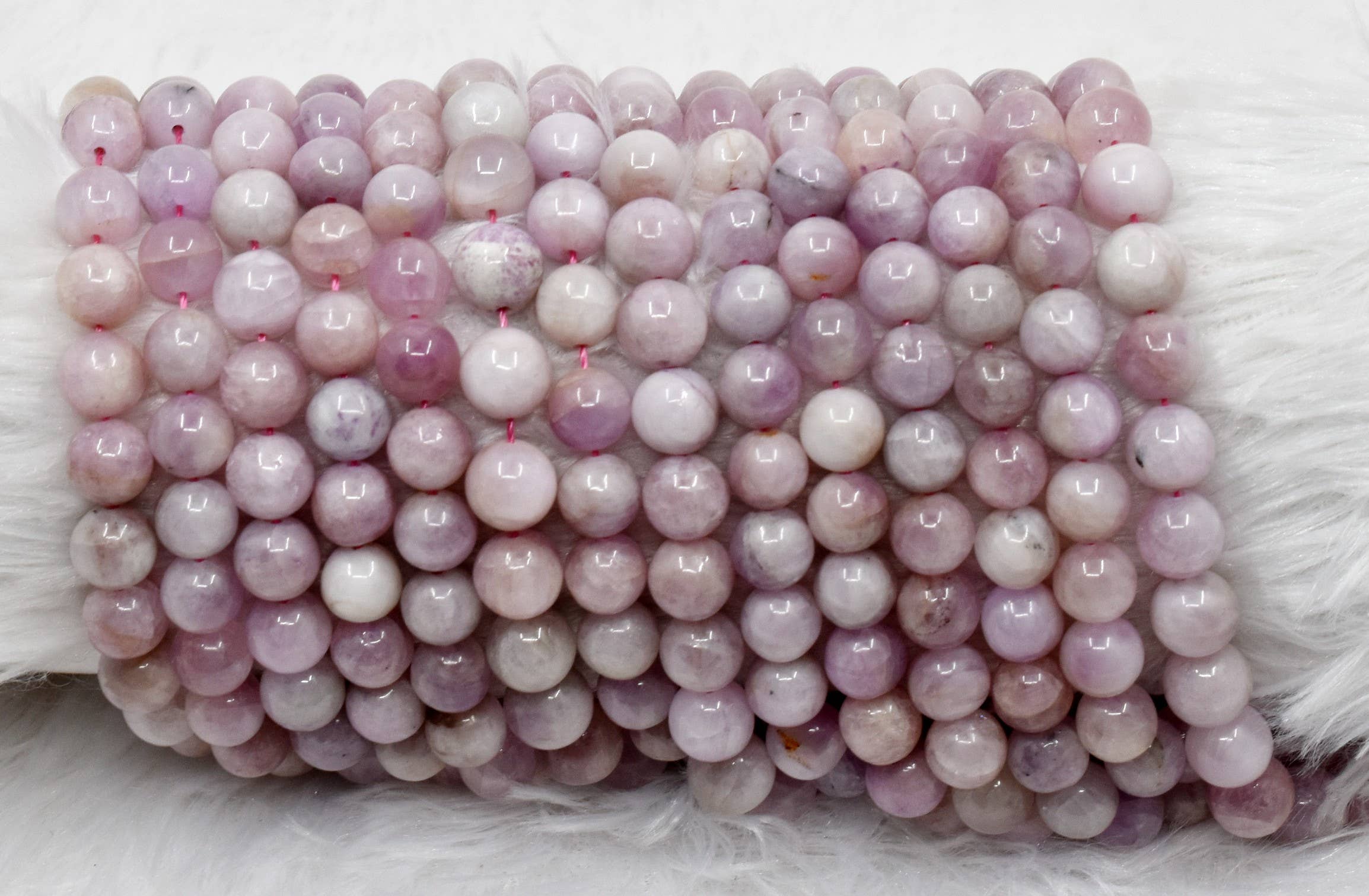 Kunzite Beads 6mm | Natural Healing Gemstone Beads for Jewelry Making