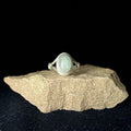 Aquamarine Ring V-Band W/Knot Size 8