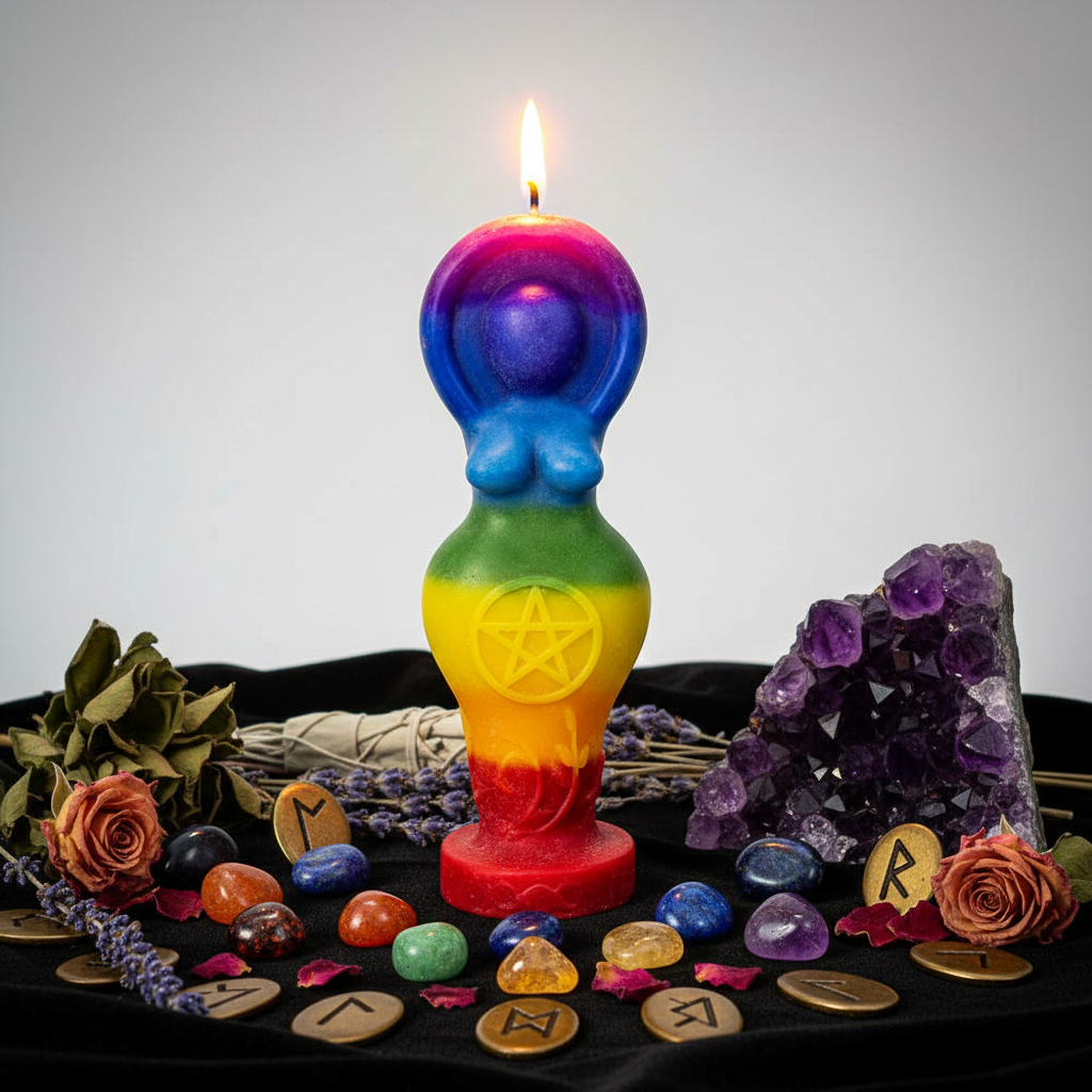 Chakra Goddess Candle Hero
