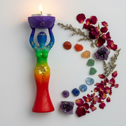 Chakra Goddess Tealight Holder Hero