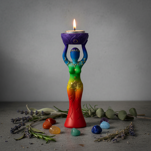 Chakra Goddess Tealight Holder Lifestyle
