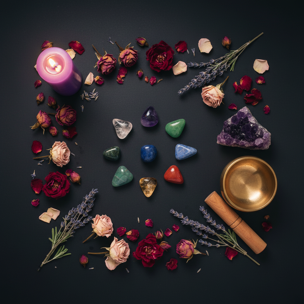 Chakras Flat Lay