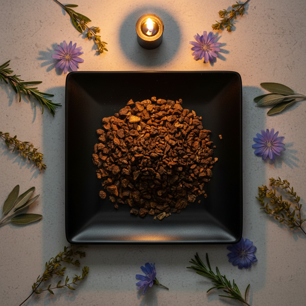Chicory Root Flat Lay